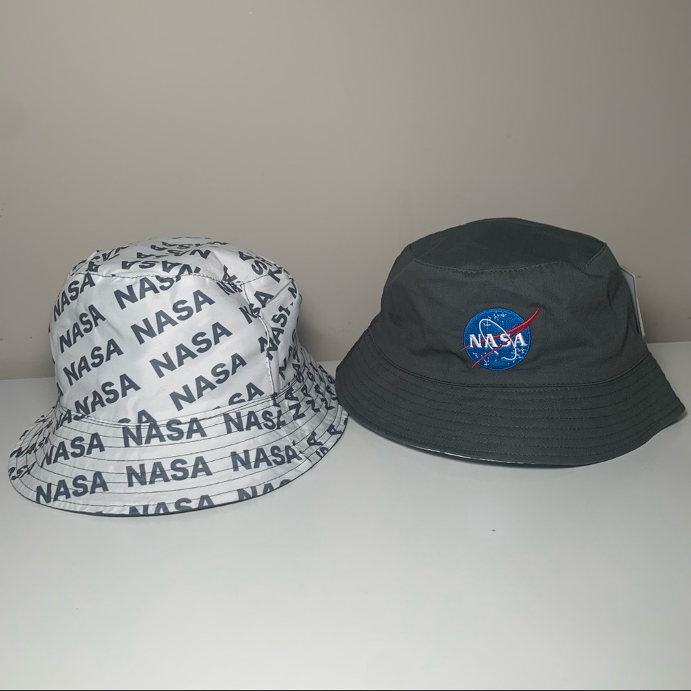 Nasa Galaxy Bucket Hat Cap Trend Logo Stars Space